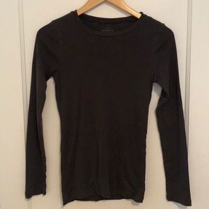 J. Crew Perfect Fit Long Sleeve T-Shirt in Gray